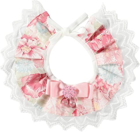 Pet Scarf Saliva Towel Cat Collar - Delicate and Cute Lace Dog Bandana, Pet Bib with Bow Collars, Dog Handkerchief Cat Lace Bibs for Small, Medium, Large Dogs and Cats (Small) in Saudi Arabia