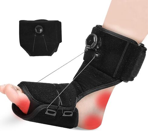 Plantar Fasciitis Night Splint Adjustable Planters Facetious Relief Plantar Fasciitis Brace with Arch Support Plantar Fasciitis Relief Achilles Tendonitis Foot Drop Heel Pain Women Men in Kuwait