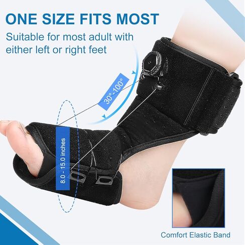 Plantar Fasciitis Night Splint Adjustable Planters Facetious Relief Plantar Fasciitis Brace with Arch Support Plantar Fasciitis Relief Achilles Tendonitis Foot Drop Heel Pain Women Men in Kuwait