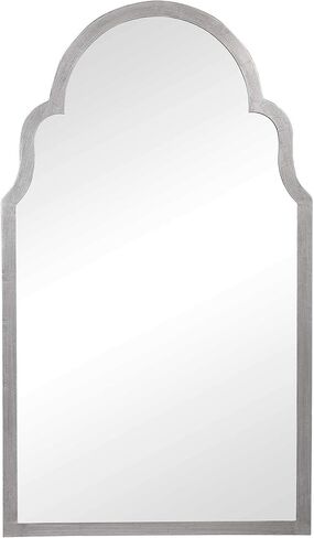 Moss + Fig Abbey Black Arch Mirror | Arched Wall Mirror in Satin Black Finish (21 in. W x 37 in. H x 1 in. D Arch Top Mirror) in Saudi Arabia