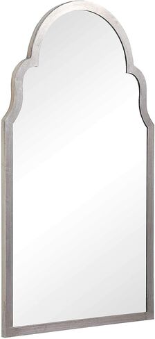 Moss + Fig Abbey Black Arch Mirror | Arched Wall Mirror in Satin Black Finish (21 in. W x 37 in. H x 1 in. D Arch Top Mirror) in Saudi Arabia