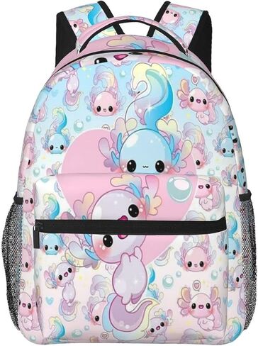 EQAAZED Axolotl Backpack Large Capacity Fashion Backpacks Lightweight Casual Backpacks in Saudi Arabia