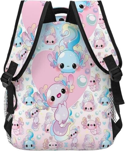 EQAAZED Axolotl Backpack Large Capacity Fashion Backpacks Lightweight Casual Backpacks in Saudi Arabia