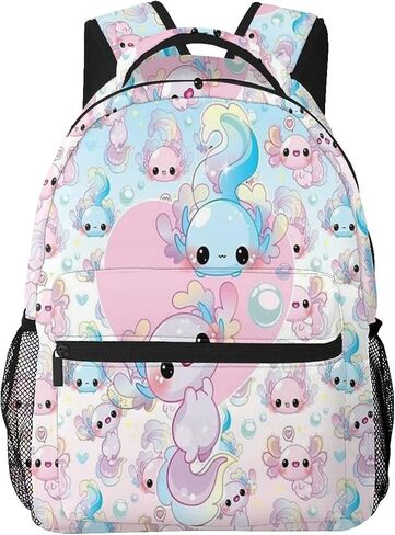 EQAAZED Axolotl Backpack Large Capacity Fashion Backpacks Lightweight Casual Backpacks in Saudi Arabia
