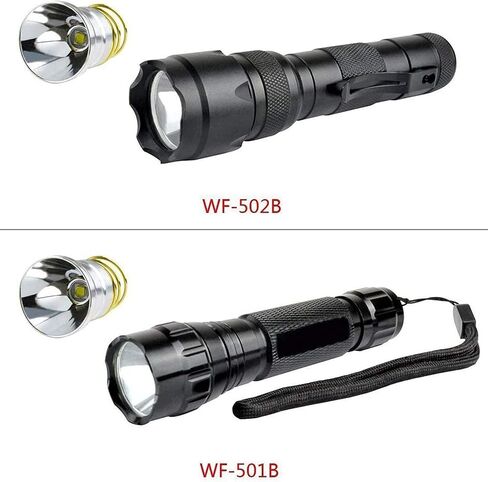 ديونغو مصباح يدوي LED بديل بتصميم P60 من شورفاير هاغسبي C2 G2 Z2 6P 9P G3 S3 D2 الترا فاير 501B 502B 1200LM 1 وضع XM-L2 لاصلاح المصباح اليدوي - قطعتين in Saudi Arabia