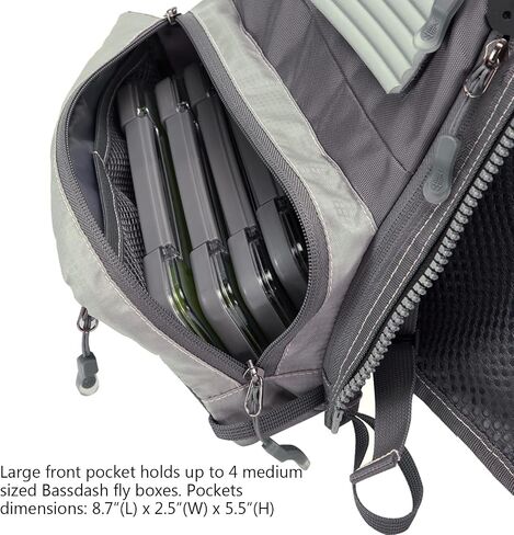 BASSDASH Fly Fishing Vest Adjustable Size with Detachable Water Bottle Holder for Men and Women FV07 in Saudi Arabia