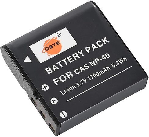 استبدال DSTE لبطارية ليثيوم أيون 2X NP-40 متوافقة مع Casio EX-FC100 FC150 FC160S Z400 PRO P505 P600 P700 Zoom Z100 Z1000 Pentax XG-1 كاميرا مثل LB-060 in Saudi Arabia