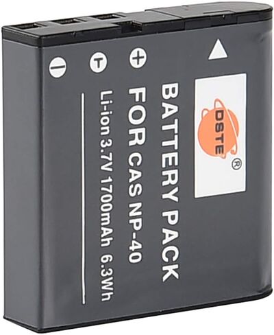 استبدال DSTE لبطارية ليثيوم أيون 2X NP-40 متوافقة مع Casio EX-FC100 FC150 FC160S Z400 PRO P505 P600 P700 Zoom Z100 Z1000 Pentax XG-1 كاميرا مثل LB-060 in Saudi Arabia