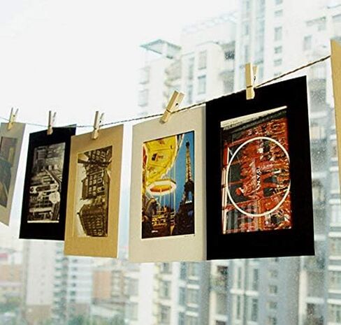 Crizcape 30 Pack Paper Photo Frame 6x4 for Photo Wall Picture Mats Photos Hanging/Cardboard Picture Frame (Black) in Saudi Arabia
