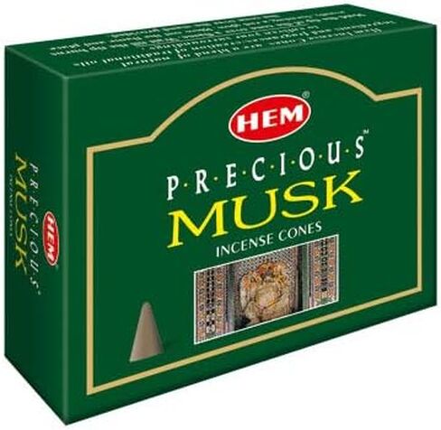 HEM -Precious Musk Incense Cones - Pack of 12 in Saudi Arabia