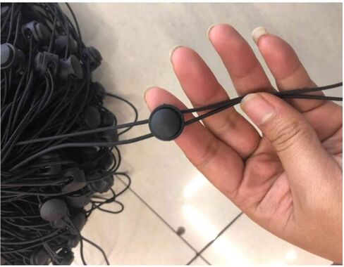 YAIKOAI 20 قطعة قابل للتعديل قبعة الذقن حبل مرونة قابل للإزالة قبعة واقية من الرياح حزام مشبك للغولف في الهواء الطلق ركوب القوارب الإبحار في الهواء الطلق الرياضة - أسود, أسود, 30cm/12inch in Kuwait