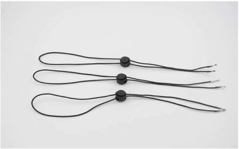 YAIKOAI 20 قطعة قابل للتعديل قبعة الذقن حبل مرونة قابل للإزالة قبعة واقية من الرياح حزام مشبك للغولف في الهواء الطلق ركوب القوارب الإبحار في الهواء الطلق الرياضة - أسود, أسود, 30cm/12inch in Kuwait