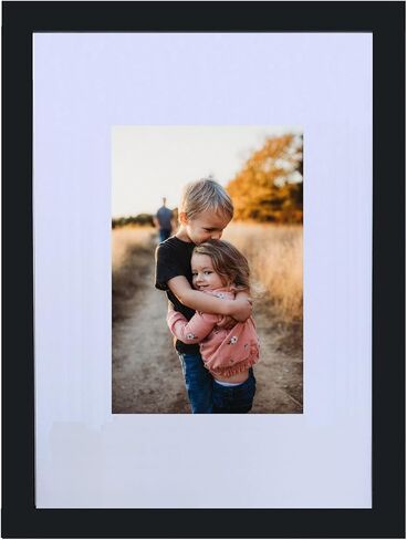 إطار مقاس 9 × 12 للصورة مقاس 4 × 6 بوصة من الخشب القوي مقاس 8.5 × 11.5 فتحة للتعليق على الحائط لوحة ماسية أفقية أو رأسية باللون الأبيض in Saudi Arabia