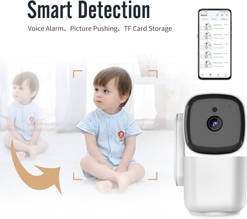 Smart Surveilance Camera with Infrared Night Vision, Two-Way Voice, and 360° Panorama View - EVA-T200 SMART CAMERA 360 in Kuwait