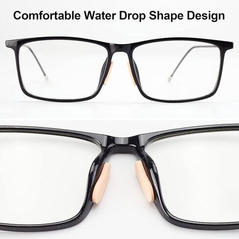 20 زوجًا من وسادات أنف النظارات، وسادات أنف إسفنجية ناعمة، لاصقة مضادة للانزلاق من السيليكون، تلتصق على شكل قطرة ماء للنظارات الشمسية (لون البشرة/1 مم) in Kuwait