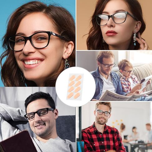 20 زوجًا من وسادات أنف النظارات، وسادات أنف إسفنجية ناعمة، لاصقة مضادة للانزلاق من السيليكون، تلتصق على شكل قطرة ماء للنظارات الشمسية (لون البشرة/1 مم) in Kuwait