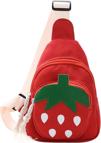 حقيبة ظهر Erinaco Fruit Strawberry Sling للكتف حقيبة ظهر CrossBody حقيبة ظهر كاجوال Daypack in Saudi Arabia