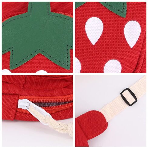 حقيبة ظهر Erinaco Fruit Strawberry Sling للكتف حقيبة ظهر CrossBody حقيبة ظهر كاجوال Daypack in Saudi Arabia