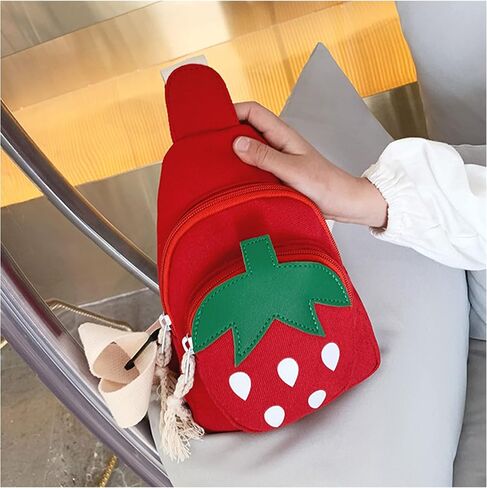 حقيبة ظهر Erinaco Fruit Strawberry Sling للكتف حقيبة ظهر CrossBody حقيبة ظهر كاجوال Daypack in Saudi Arabia