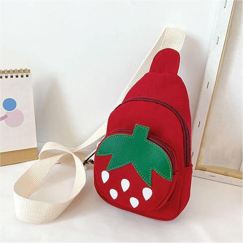 حقيبة ظهر Erinaco Fruit Strawberry Sling للكتف حقيبة ظهر CrossBody حقيبة ظهر كاجوال Daypack in Saudi Arabia