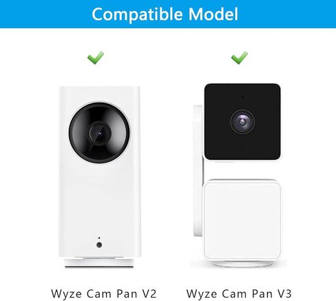 اويوكام حامل يثبت على الحائط متوافق مع وايز كام بان V3 V2، عبوة من قطعتين قابلة للتعديل بزاوية 360 درجة، حامل امان داخلي وخارجي مع فتحة توصيل 1/4 (الكاميرا غير متضمنة) in Kuwait