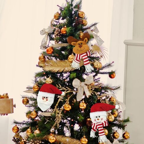 AnyDesign 4Pcs Christmas Curtain Buckle Santa Claus Snowman Elk Penguin Holdback Fastener Buckle Cartoon Doll Curtain Tieback Xmas Curtain Holder for Holiday Home Window Decorations Ornaments Gift in Saudi Arabia