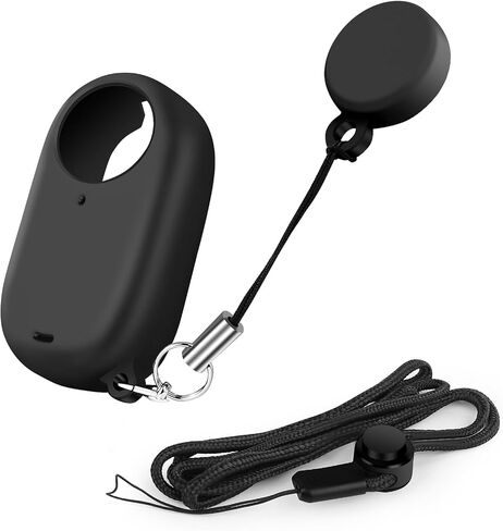 LEWOTE Silicone Len Case Compatible with Insta360 GO 3[With Neck Strap and Cap Anti-loss Strap] in Saudi Arabia