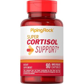 Piping Rock Cortisol Support Manager | 90 Capsules | Health Supplement | Non-GMO, Gluten Free in Saudi Arabia