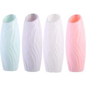 4Pcs Plastic Flower Vase Modern Tall Bud Vases Minimalist Floral Vase Table Centerpiece Garden Home Table Ornament in Saudi Arabia