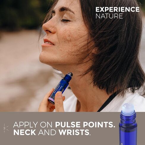 باليبورا - كريستال أورا رول أون - زيوت عطرية طبيعية للولادة - حجر القمر وأحجار الجمشت الكريمة والكريستال - مزيج الزيوت العطرية - 0.34 أونصة سائلة in Kuwait