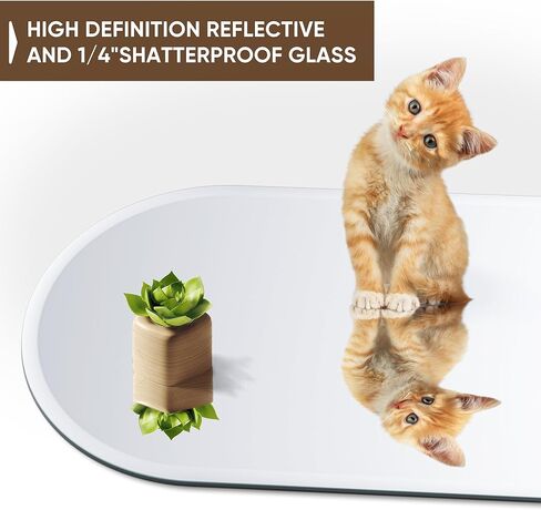 مرآة حمام بدون إطار من أنتوك، مقاس 21 بوصة × 36 بوصة، مرآة حائط مقوسة للحمام، مرآة زينة بدون إطار مع حافة مشطوفة فاخرة لغرفة النوم، المدخل، غرفة المعيشة in Kuwait