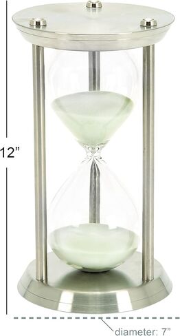 Deco 79 Glam Metal Cylinder Timer, 6" x 6" x 9", Brass in Kuwait