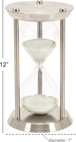 Deco 79 Glam Metal Cylinder Timer, 6" x 6" x 9", Brass in Kuwait