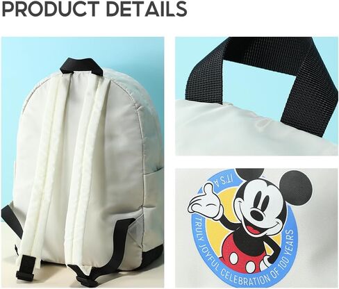 MINISO Disney 100 Celebration Collection Backpack  Multipurpose Daypacks for Disney Fans(Beige) in Saudi Arabia