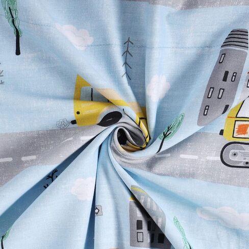 Boston Linen Co. غطاء وسادة أرضية للأطفال غطاء سرير Roadster Roar Lounger للأطفال ووسادة للقراءة ووقت الراحة والألعاب - Queen in Kuwait