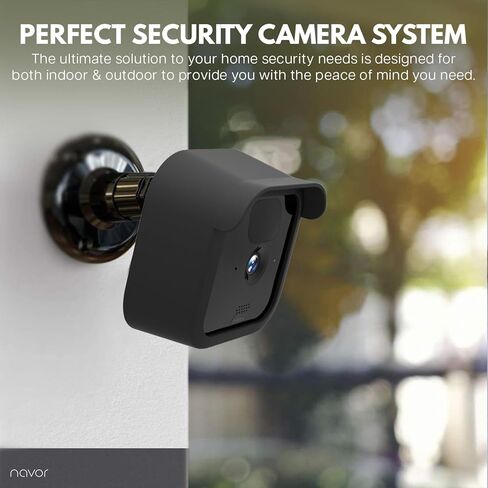 نافور حامل يثبت على الحائط قابل للتعديل بزاوية 360 درجة مع 3 اغطية واقية لكاميرا بلينك الخارجية الجديدة كليا، مع وحدة مزامنة وميض واحدة ومنفذين لنظام امان كاميرا بلينك من 3 قطع (اسود) in Kuwait