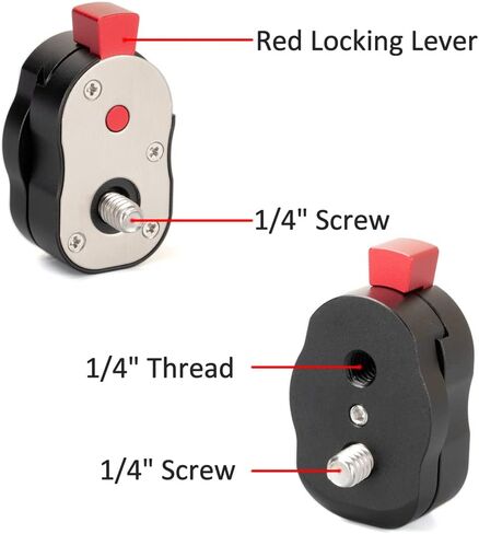 Neway Mini Quick Release Plate for Camera Field Monitor, Tripod, Articulated Arm, Magic Arm, Flash Bracket, LED Light with 1/4 inch Screw (A) in Kuwait