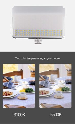 LED Photography Light Kit, 3100K-5500k Dual Color Temperature 1% -100% Brightness Free to Adjust for Camera Photo Desktop Video Recording Filming Computer Conference Game Stream YouTube TikTok Portrai in Kuwait