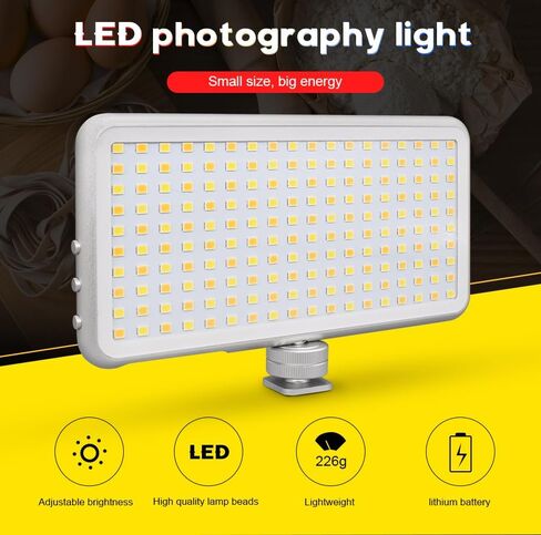LED Photography Light Kit, 3100K-5500k Dual Color Temperature 1% -100% Brightness Free to Adjust for Camera Photo Desktop Video Recording Filming Computer Conference Game Stream YouTube TikTok Portrai in Kuwait