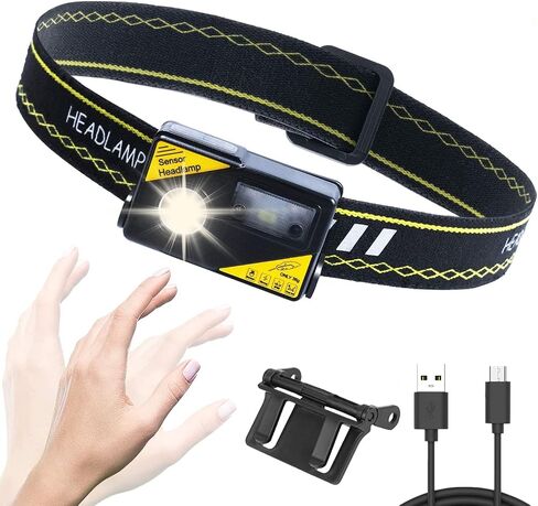 5000 Lumens LED Headlamp Flashlight, Super Bright USB Rechargeable with Red and White Light Headlight Built-in Battery Waterproof Head Lamp for Running Camping Hiking Outdoors in Saudi Arabia