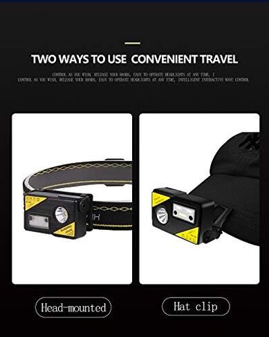 5000 Lumens LED Headlamp Flashlight, Super Bright USB Rechargeable with Red and White Light Headlight Built-in Battery Waterproof Head Lamp for Running Camping Hiking Outdoors in Saudi Arabia