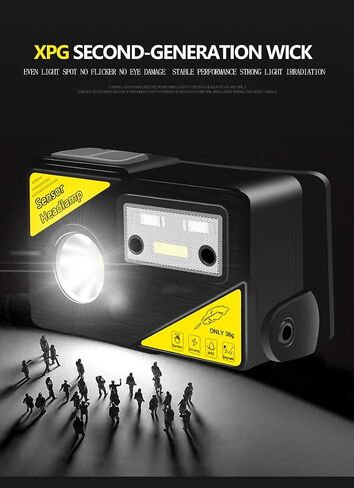 5000 Lumens LED Headlamp Flashlight, Super Bright USB Rechargeable with Red and White Light Headlight Built-in Battery Waterproof Head Lamp for Running Camping Hiking Outdoors in Saudi Arabia