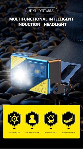 5000 Lumens LED Headlamp Flashlight, Super Bright USB Rechargeable with Red and White Light Headlight Built-in Battery Waterproof Head Lamp for Running Camping Hiking Outdoors in Saudi Arabia