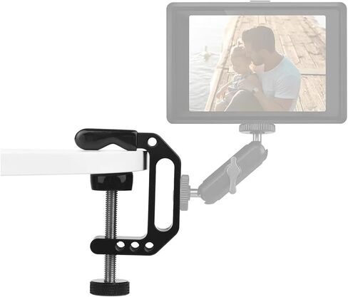 Lanxire C Clamp Camera Mount with 1/4’’ and 3/8’’ Threaded Holes - 4.5cm Jaw Opening - Max Load 2kg - 2 Pack in Saudi Arabia