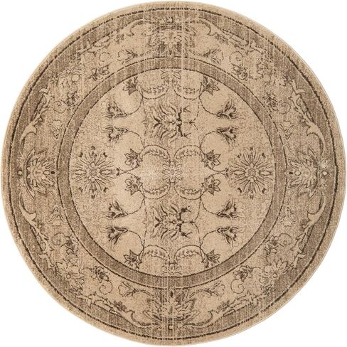 Rugs.com Miranda Collection Rug – 2' 2 x 3' Ivory Blue Medium Rug Perfect for Entryways, Kitchens, Breakfast Nooks, Accent Pieces in Saudi Arabia