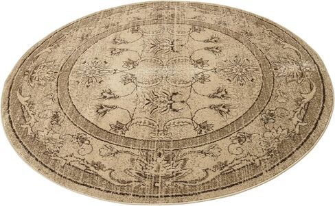 Rugs.com Miranda Collection Rug – 2' 2 x 3' Ivory Blue Medium Rug Perfect for Entryways, Kitchens, Breakfast Nooks, Accent Pieces in Saudi Arabia