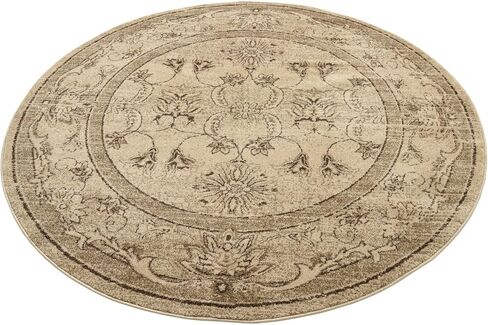 Rugs.com Miranda Collection Rug – 2' 2 x 3' Ivory Blue Medium Rug Perfect for Entryways, Kitchens, Breakfast Nooks, Accent Pieces in Saudi Arabia