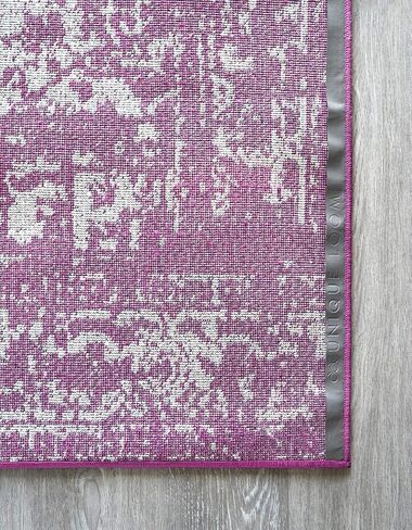 Rugs.com مجموعة سجادة أرلينغتون - سجادة بيضاء متوسطة الحجم بطول 5 أقدام مربعة مثالية لغرف المعيشة والمطابخ والمداخل in Saudi Arabia