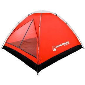 2 Person Camping Tent with Rain Fly and Carrying Bag - Water-Resistant Outdoor Tent for Backpacking, Hiking, or Festivals by Wakeman Outdoors in Saudi Arabia