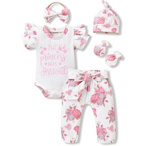 ملابس Aalizzwell للفتيات الصغيرات الصيفية مكونة من 5 قطع in Kuwait